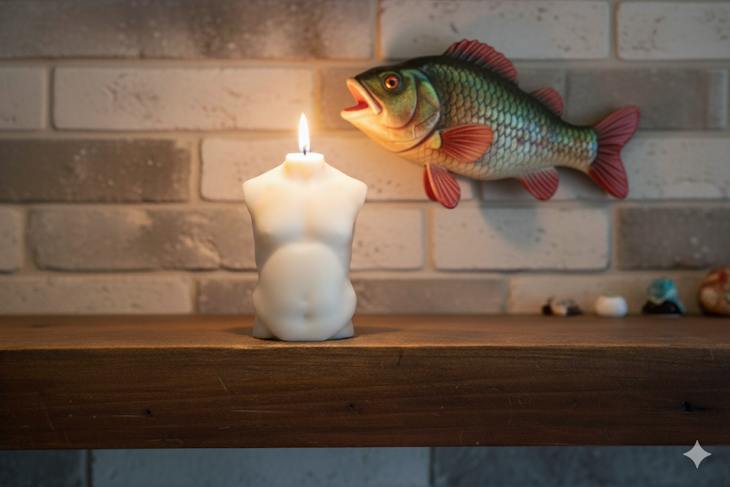 The Original Dad Bod Candle 8"